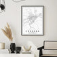 Minimalist Decorative Wall Map Wall Print