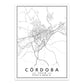Minimalist Decorative Wall Map Wall Print