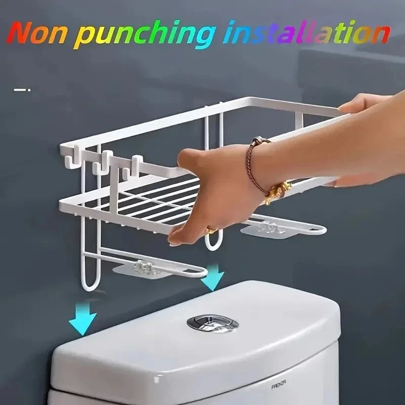 Over-Toilet Storage Shelf for Bathroom Essentials - Over-Toilet