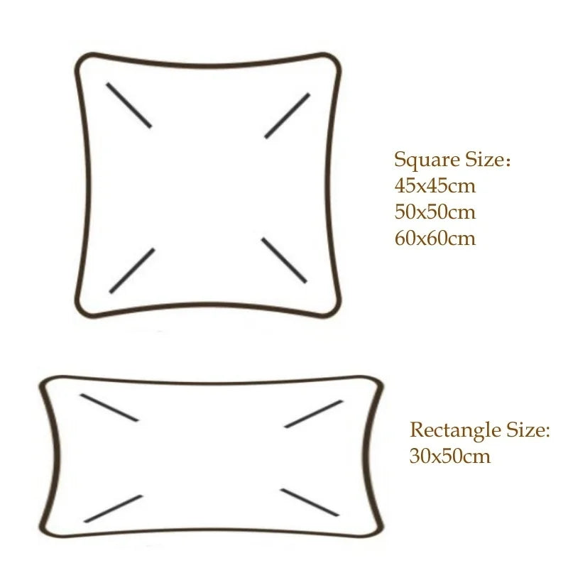 Decorative Cushion Cover for Sofa and Bed - 45x45