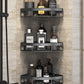No-Drill Corner Shower Shelf Organizer - Wall-Mounted