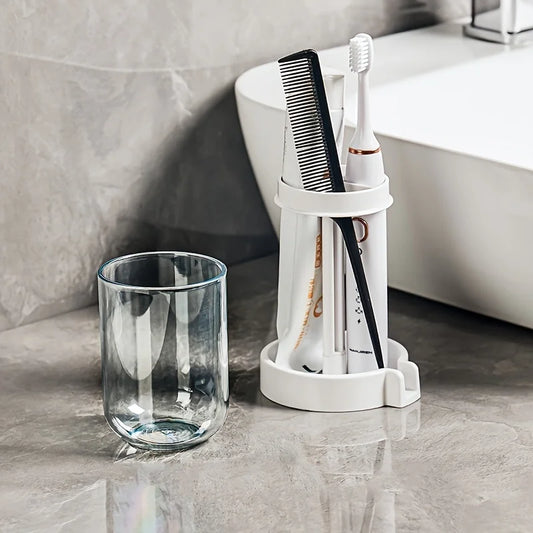 Bathroom Vanity Organizer with Toothbrush Holder