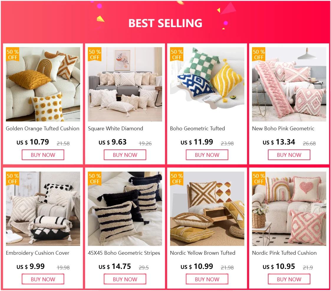 Boho Woven Cushion Cover