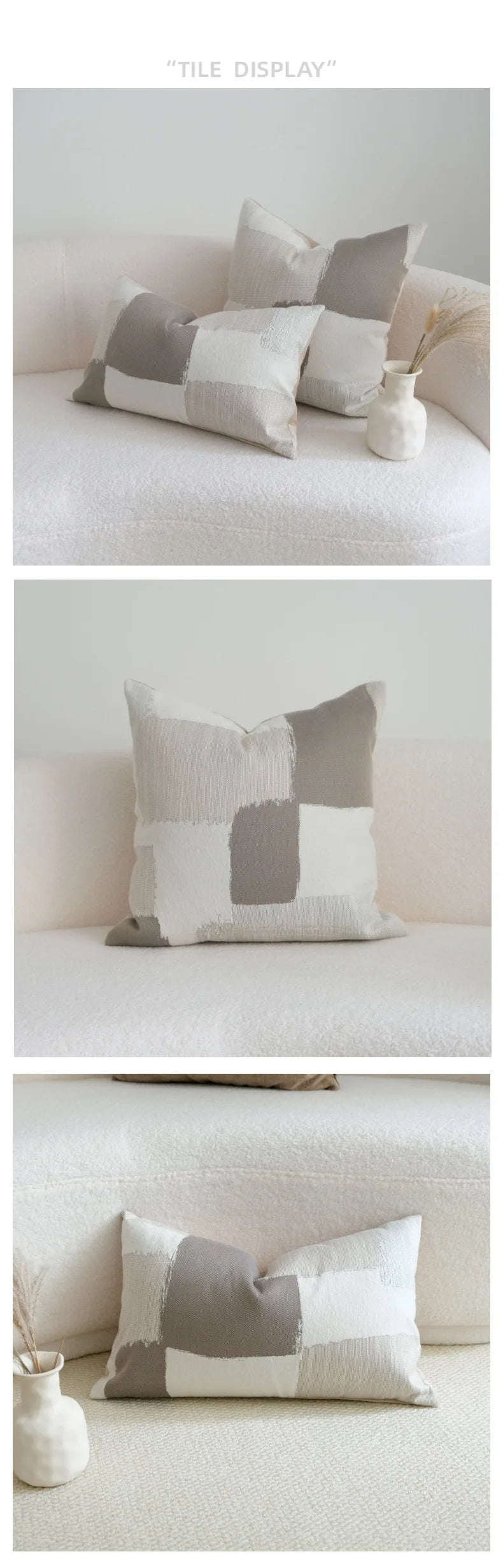 Plaid Stripe Decorative Cushion Cover - 30x50