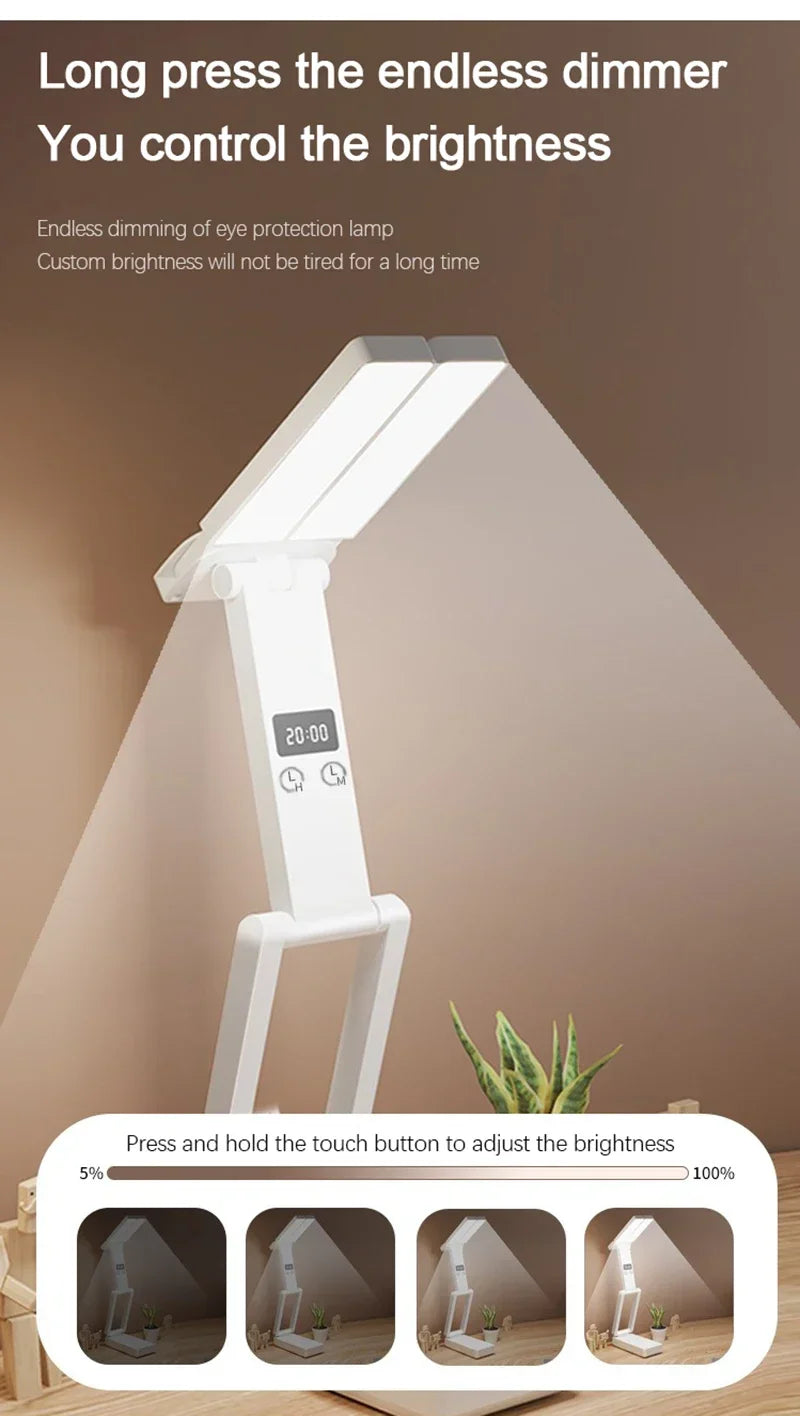 Foldable LED Reading Lamp with USB Charging - Foldable