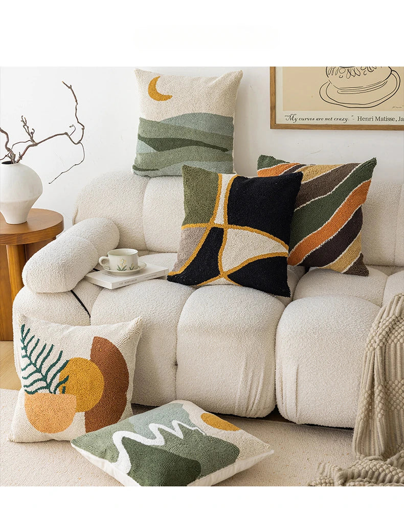 Geometric Decorative Pillow Cover - 45x45