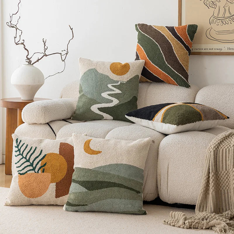 Geometric Decorative Pillow Cover - 45x45