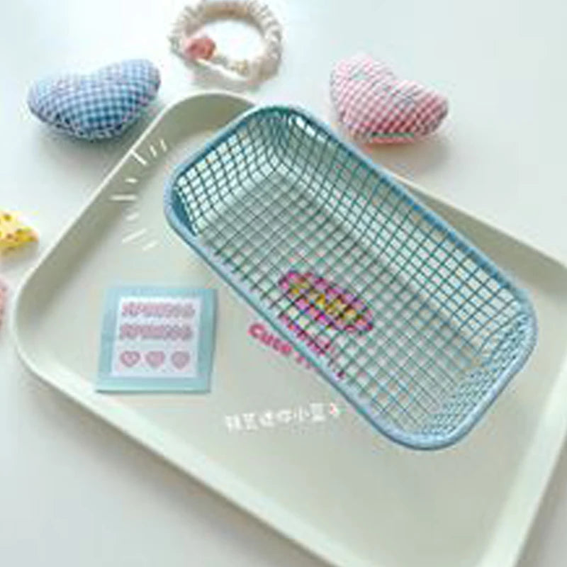Metal Desktop Organizer Basket - Desktop