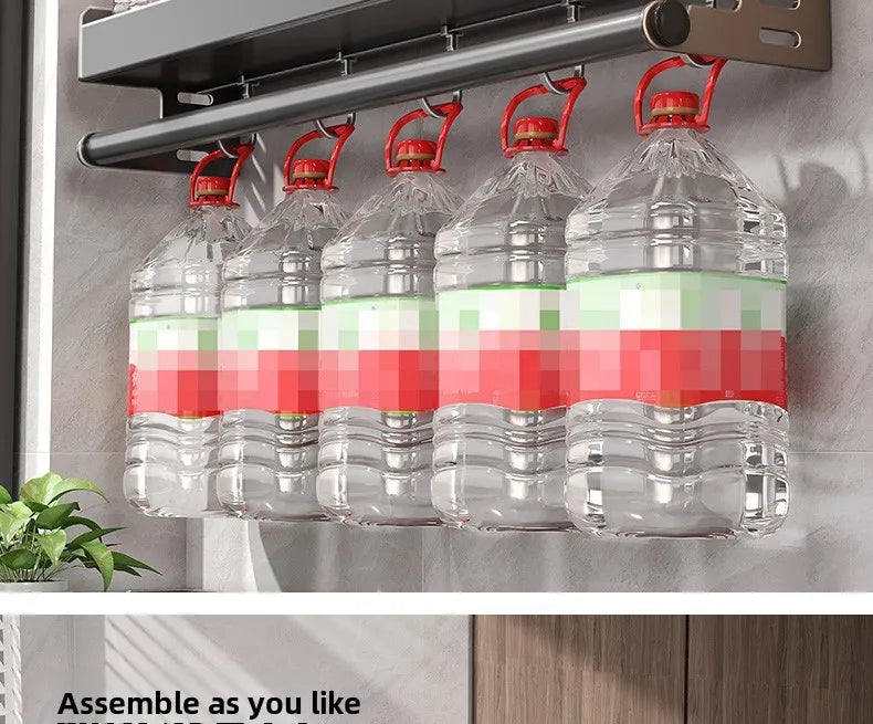 Multi-Tier Spice Storage Rack - Wall-Mounted