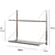 Minimalist Floating Wall Shelf for Display and Storage