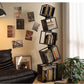 Metal Foldable Grid Bookcase for Home Storage