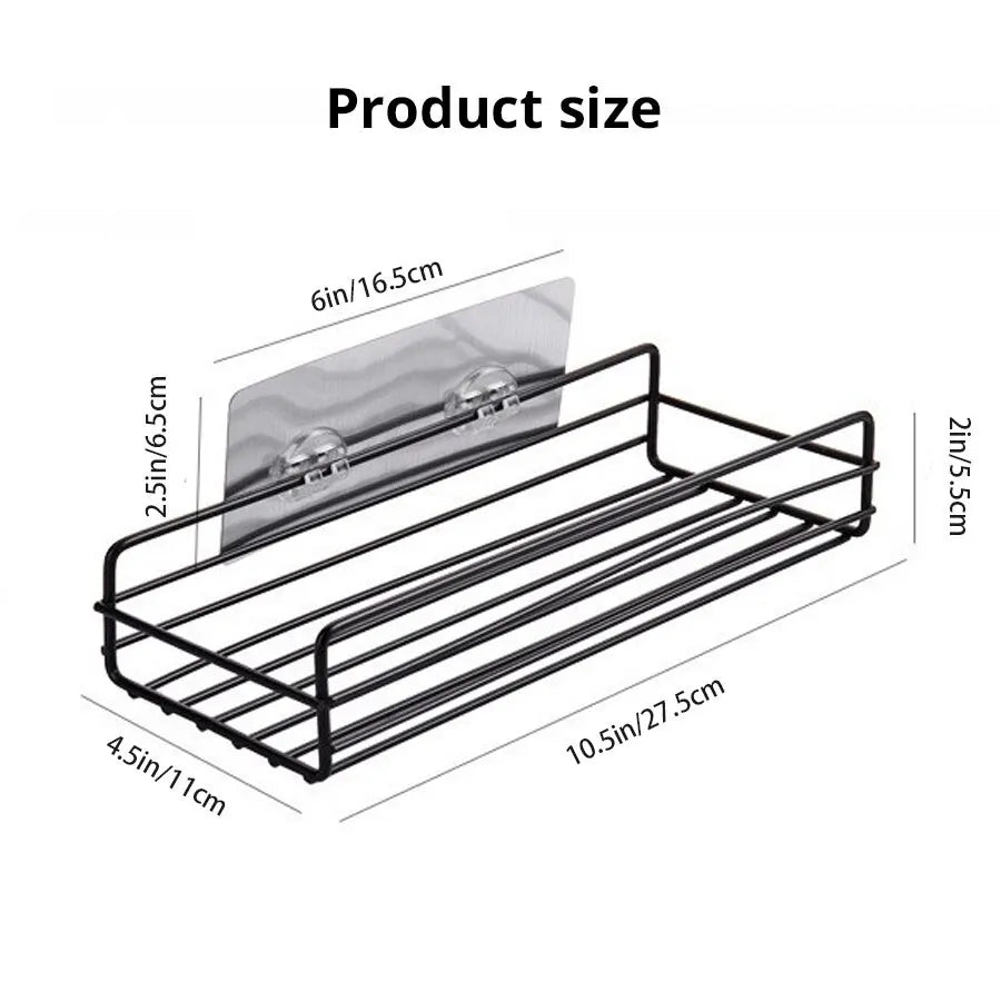Metal Modern Bookcase Shelf for Home Storage - Wall-Mounted