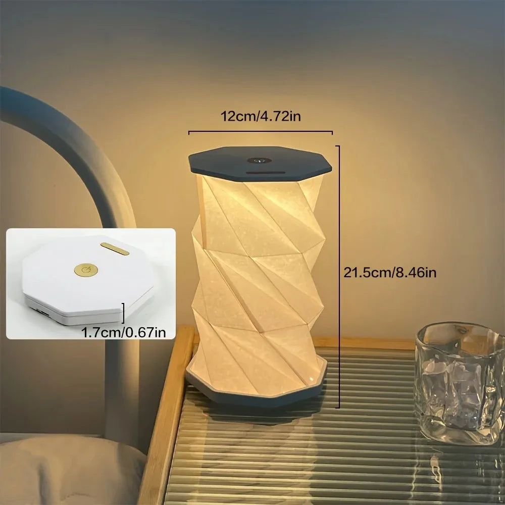 Rechargeable Lantern Table Lamp for Home and Travel - Portable
