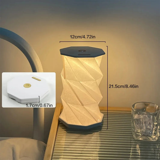 Rechargeable Lantern Table Lamp for Home and Travel - Portable