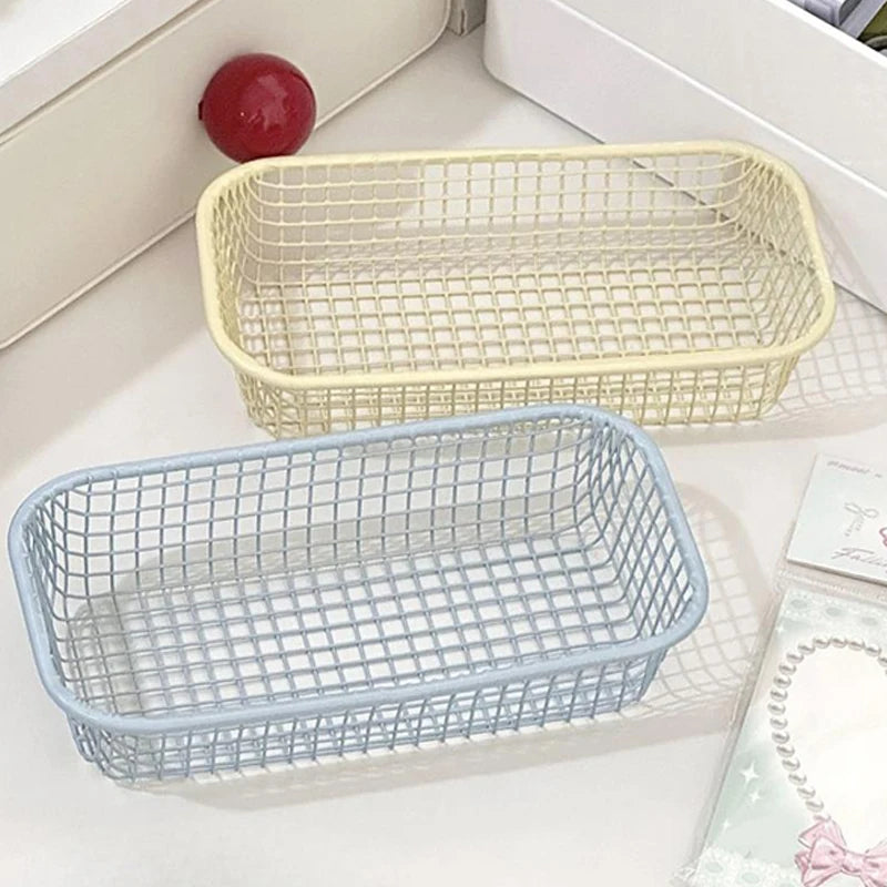 Metal Desktop Organizer Basket - Desktop