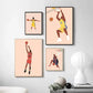 Minimalist Basketball Portrait Canvas Wall Print