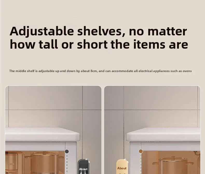 Countertop Microwave Storage Shelf