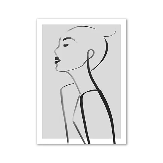 Minimalist Pink Aesthetic Canvas Wall Print