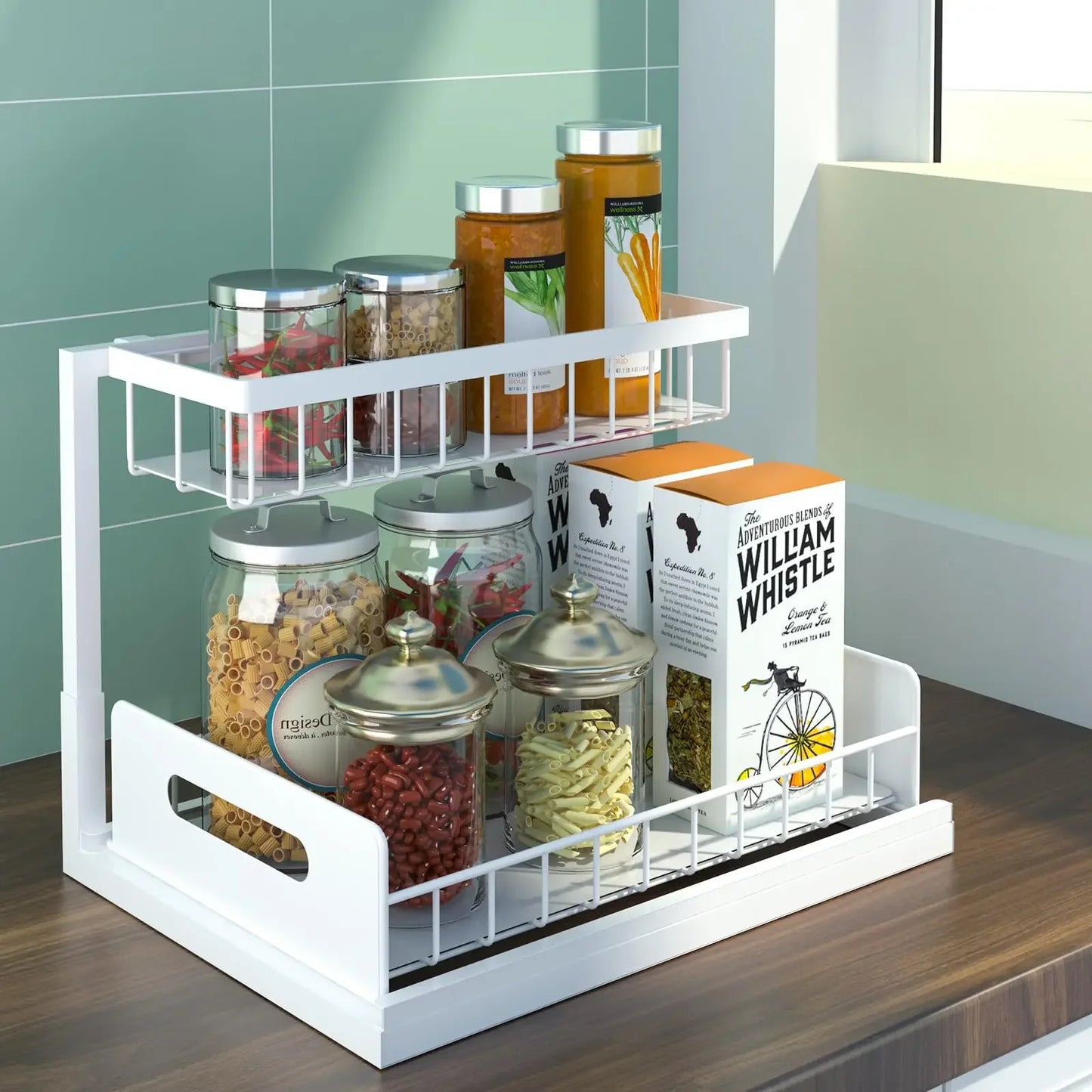 Sliding Under-Sink Organizer Rack - Under-Sink