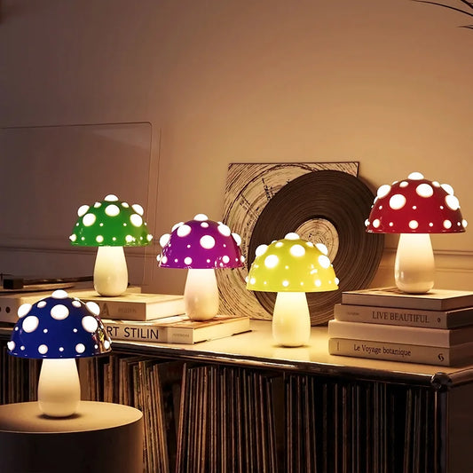 Mushroom Table Lamp with Touch Dimming 4