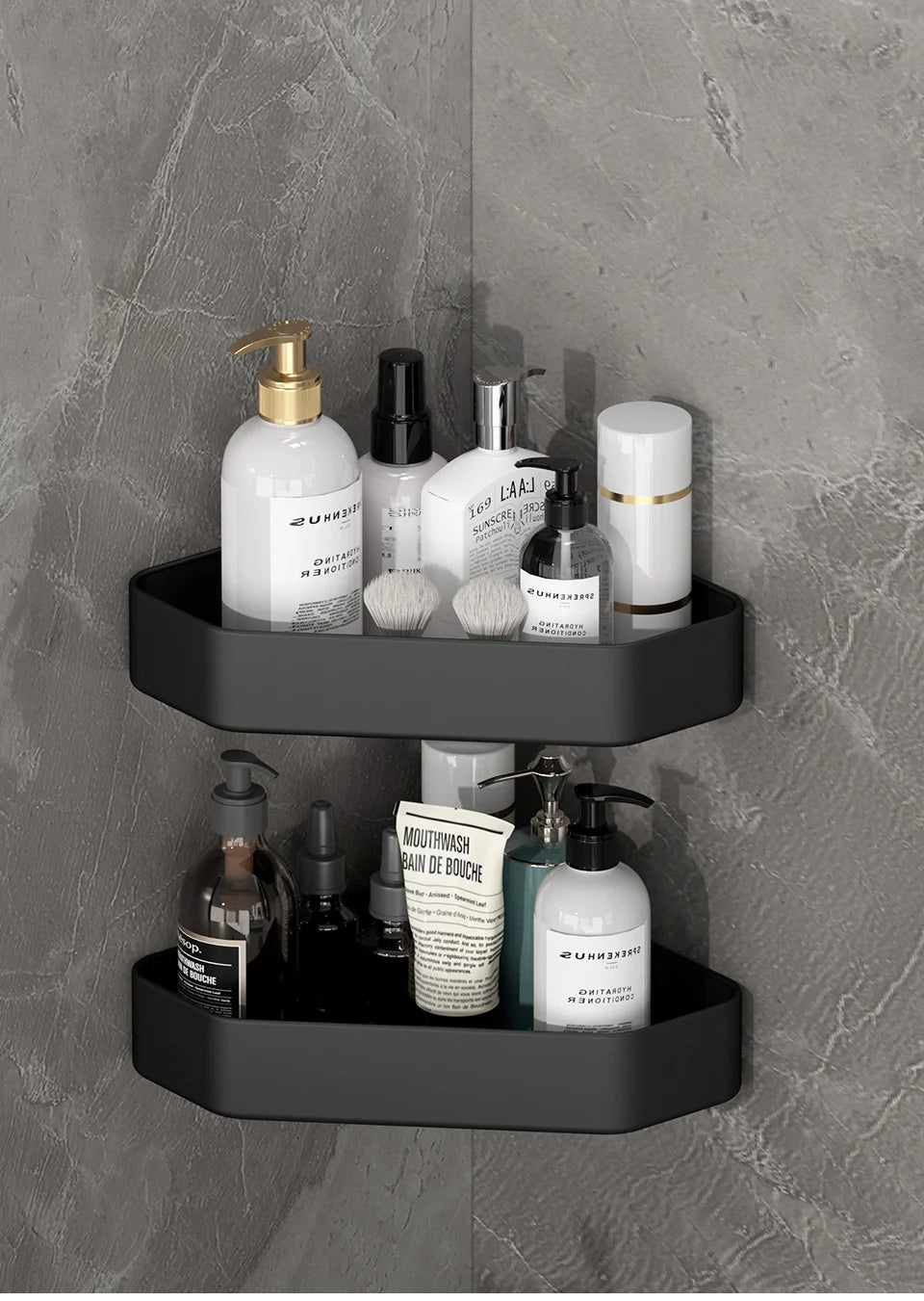 Wall-Mounted Bathroom Storage Shelf - Wall-Mounted