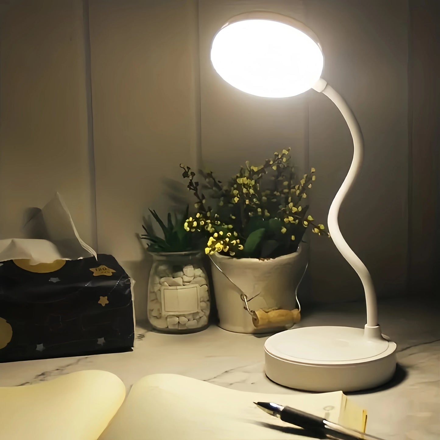Foldable LED Reading Lamp with USB Charging