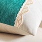 Embroidered Chenille Lumbar Pillow Cover