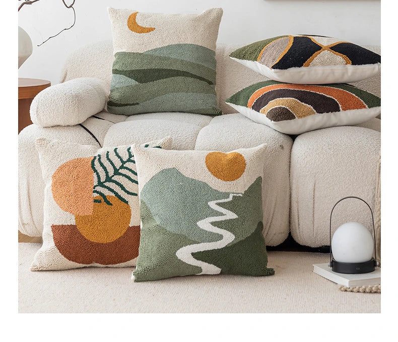 Geometric Decorative Pillow Cover - 45x45