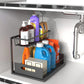 Sliding Under-Sink Organizer Rack