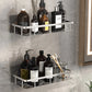 No-Drill Corner Shower Shelf Organizer - Wall-Mounted