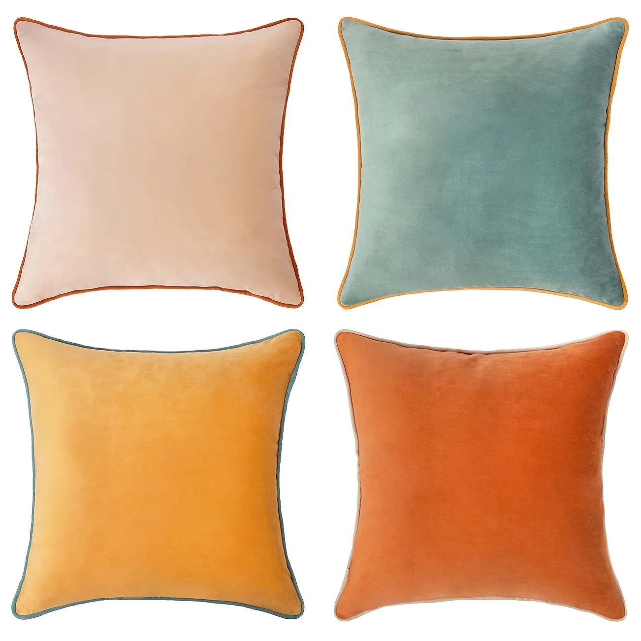Velvet Decorative Pillow Cover - 45x45cm