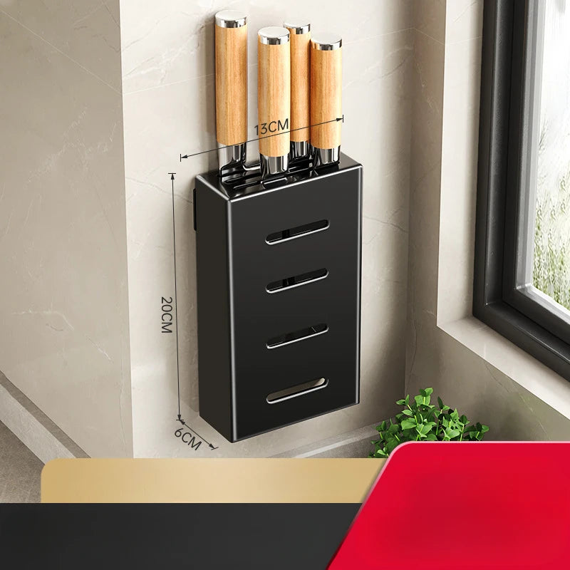 Wall-Mounted Knife and Utensil Organizer