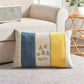 Embroidered Chenille Lumbar Pillow Cover