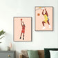 Minimalist Basketball Portrait Canvas Wall Print