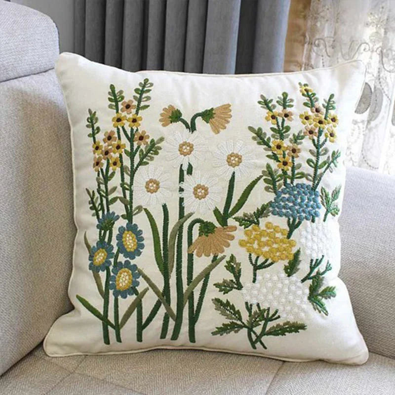 Floral Decorative Cushion Cover