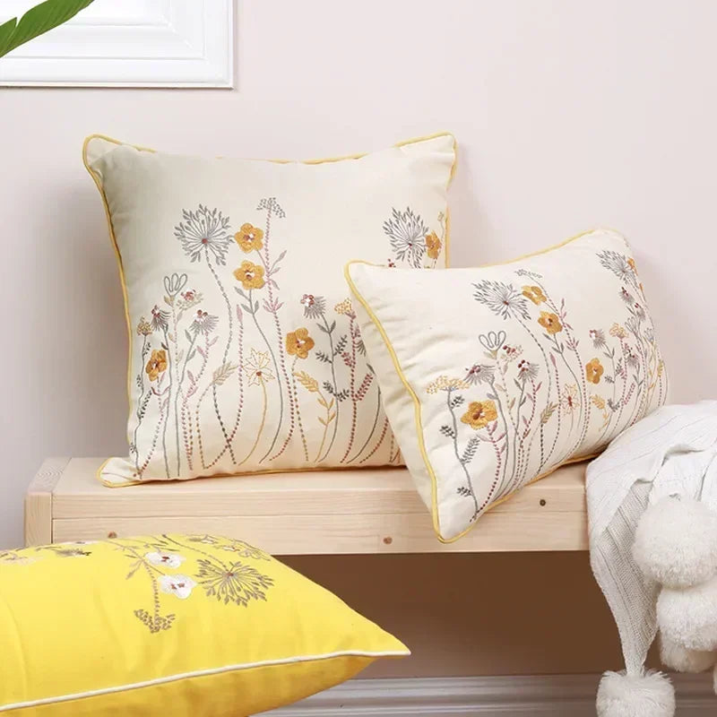 Floral Decorative Cushion Cover