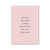 Minimalist Pink Aesthetic Canvas Wall Print
