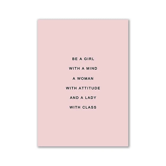 Minimalist Pink Aesthetic Canvas Wall Print
