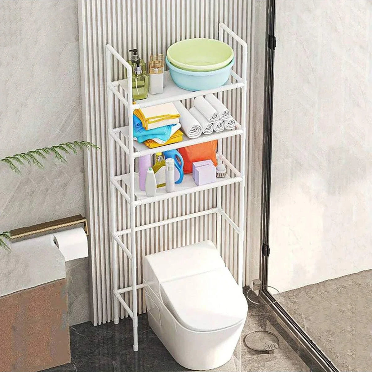 Over-Toilet Storage Shelf for Bathroom Essentials