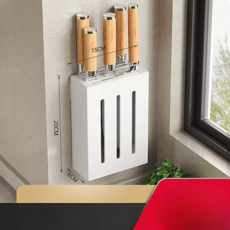 Wall-Mounted Knife and Utensil Organizer