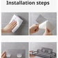 Metal Modern Bookcase Shelf for Home Storage - Wall-Mounted