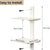 Metal Modern Bookcase Shelf for Home Storage - 16x13x31cm