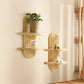 Wood Boho Floating Nursery Shelf for Books and Decor