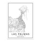 Minimalist Decorative Wall Map Wall Print