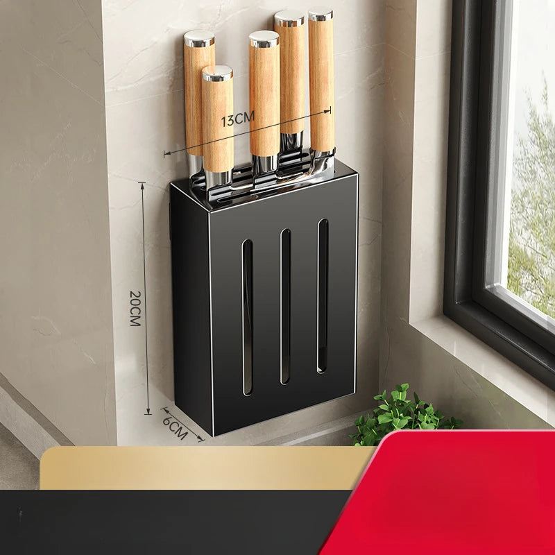 Wall-Mounted Knife and Utensil Organizer