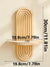 Wood Boho Floating Nursery Shelf for Books and Decor