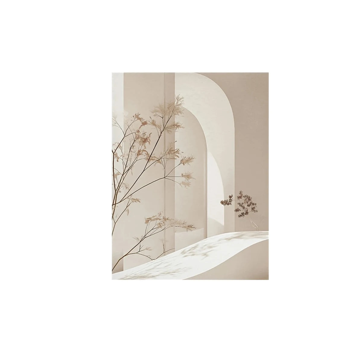 Minimalist Arch Landscape Canvas Wall Print