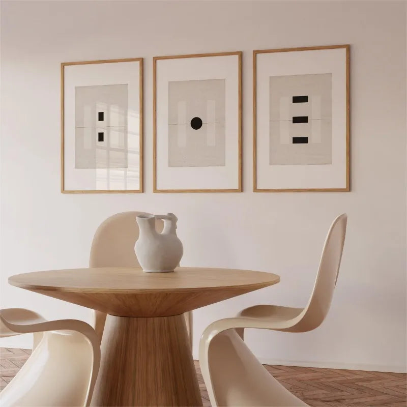 Minimalist Japanese Geometry Canvas Wall Print