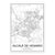 Minimalist Decorative Wall Map Wall Print