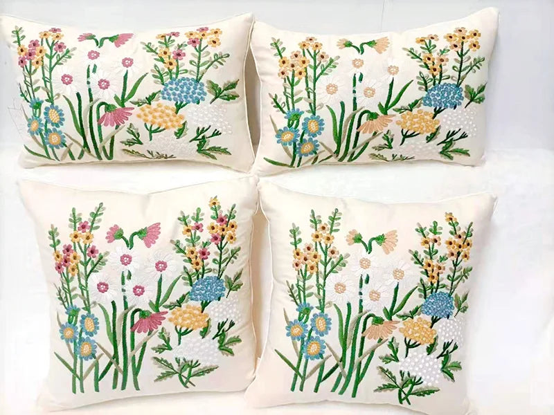 Floral Decorative Cushion Cover